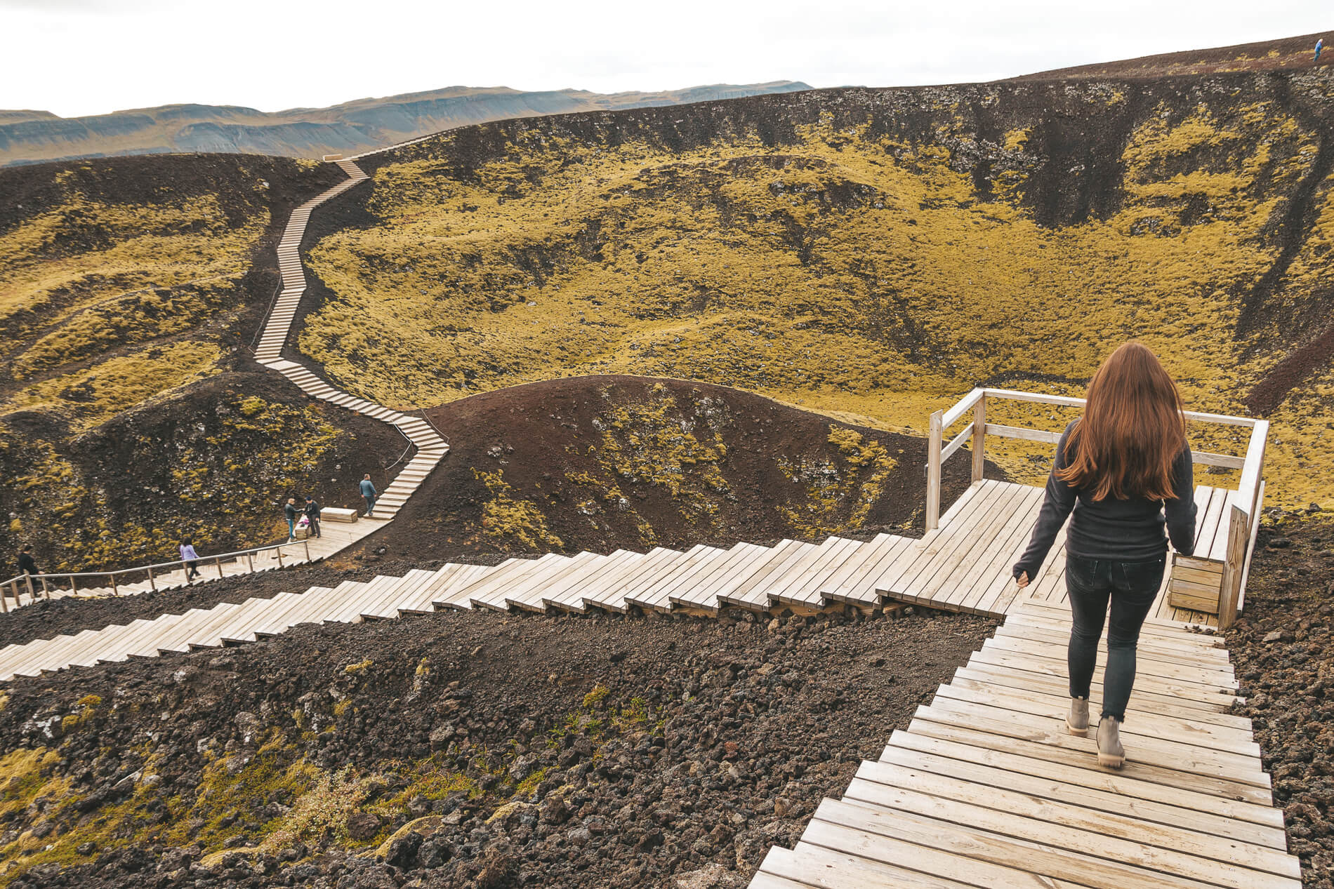 Hiking path Grabrok Iceland